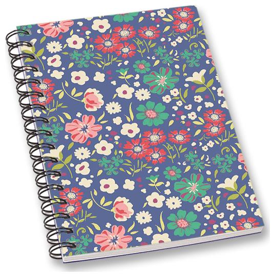 

RADANYA Floral A5 Notebook Wirebound Ruled Paper Diary