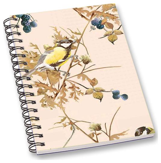 

RADANYA Floral Bird A5 Notebook Wirebound Ruled Paper Diary