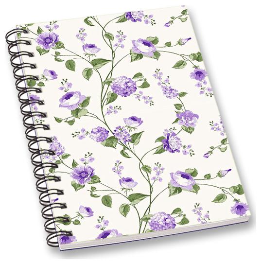 

RADANYA Floral A5 Notebook Wirebound Ruled Paper Diary