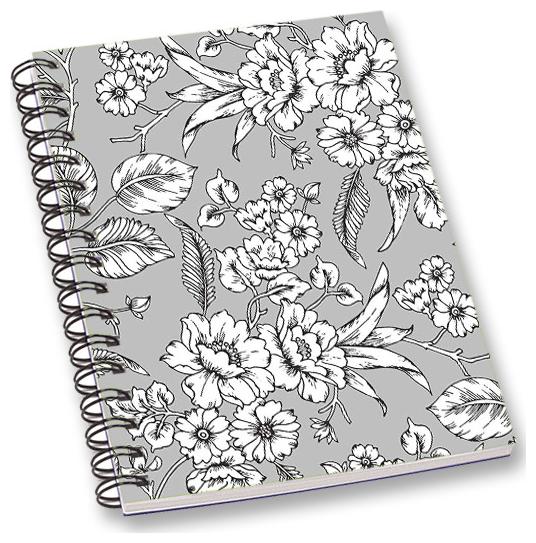 

RADANYA Floral A5 Notebook Wirebound Ruled Paper Diary