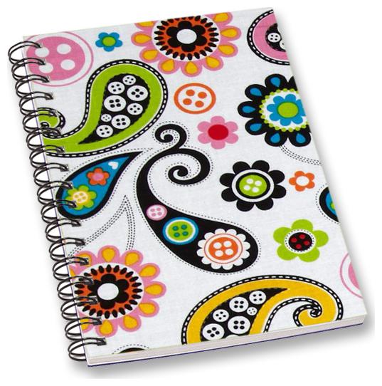 

RADANYA Floral Paisley A5 Notebook Wirebound Ruled Paper Diary