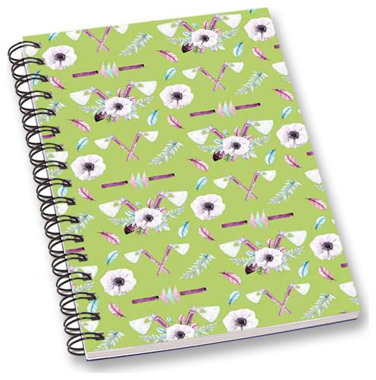

RADANYA Floral A5 Notebook Wirebound Ruled Paper Diary