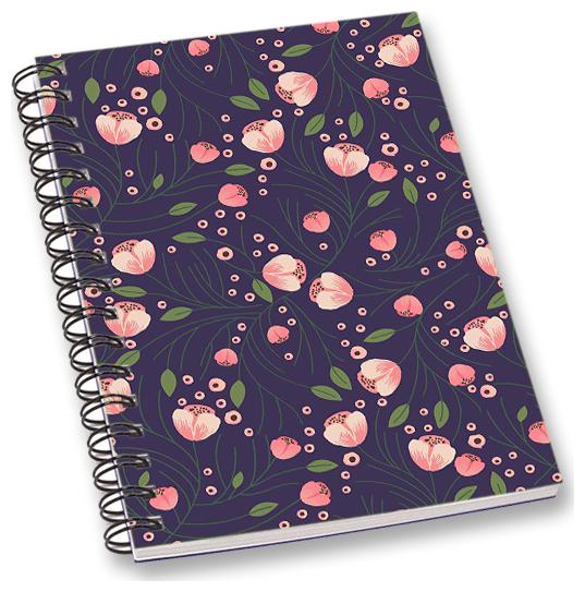 

RADANYA Floral A5 Notebook Wirebound Ruled Paper Diary