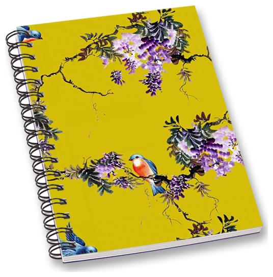 

RADANYA Floral Bird A5 Notebook Wirebound Ruled Paper Diary