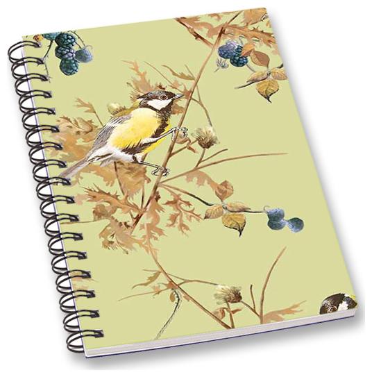 

RADANYA Floral Bird A5 Notebook Wirebound Ruled Paper Diary