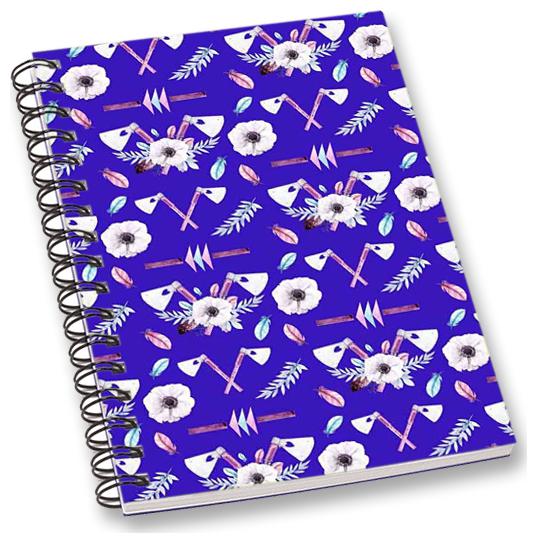 

RADANYA Floral A5 Notebook Wirebound Ruled Paper Diary