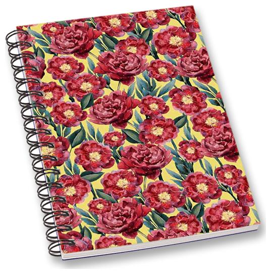 

RADANYA Floral A5 Notebook Wirebound Ruled Paper Diary