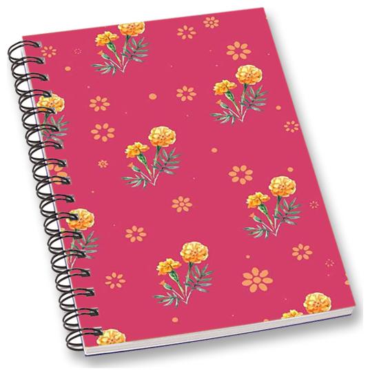 

RADANYA Floral A5 Notebook Wirebound Ruled Paper Diary