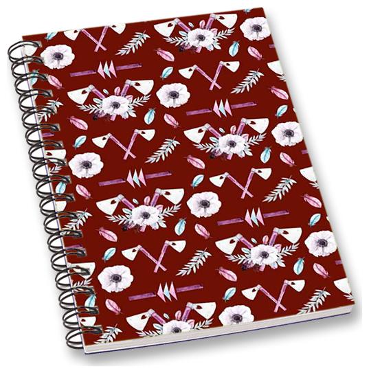 

RADANYA Floral A5 Notebook Wirebound Ruled Paper Diary
