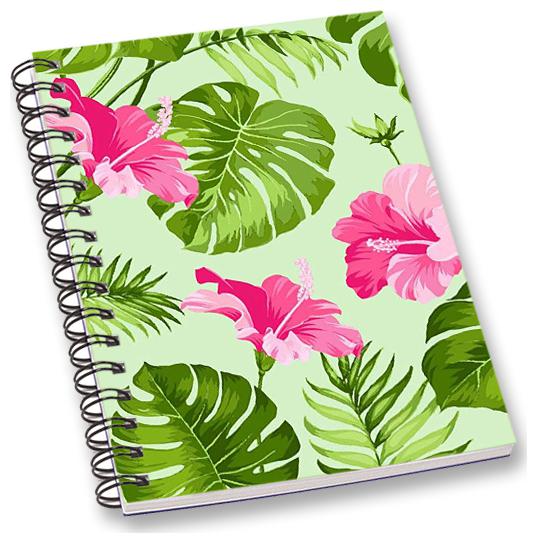 

RADANYA Floral A5 Notebook Wirebound Ruled Paper Diary