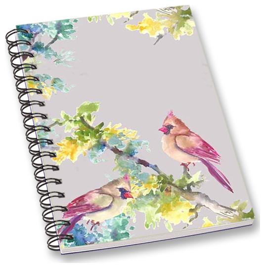 

RADANYA Floral Bird A5 Notebook Wirebound Ruled Paper Diary