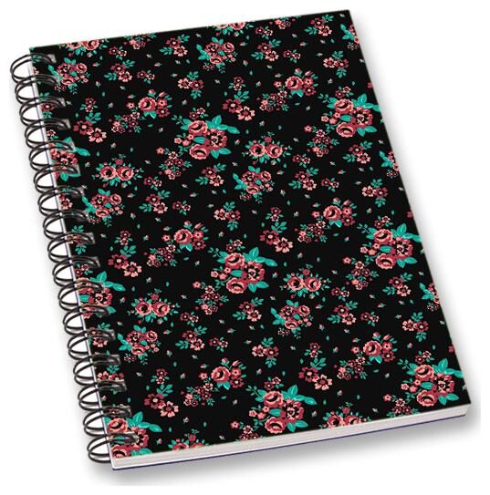 

RADANYA Floral A5 Notebook Wirebound Ruled Paper Diary