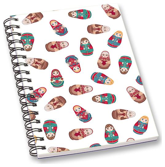 

RADANYA Floral A5 Notebook Wirebound Ruled Paper Diary