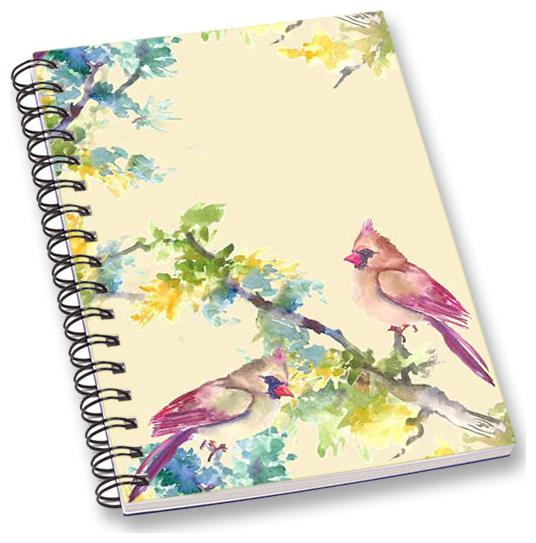 

RADANYA Floral Bird A5 Notebook Wirebound Ruled Paper Diary