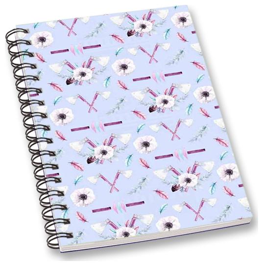 

RADANYA Floral A5 Notebook Wirebound Ruled Paper Diary