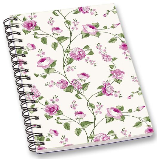 

RADANYA Floral A5 Notebook Wirebound Ruled Paper Diary