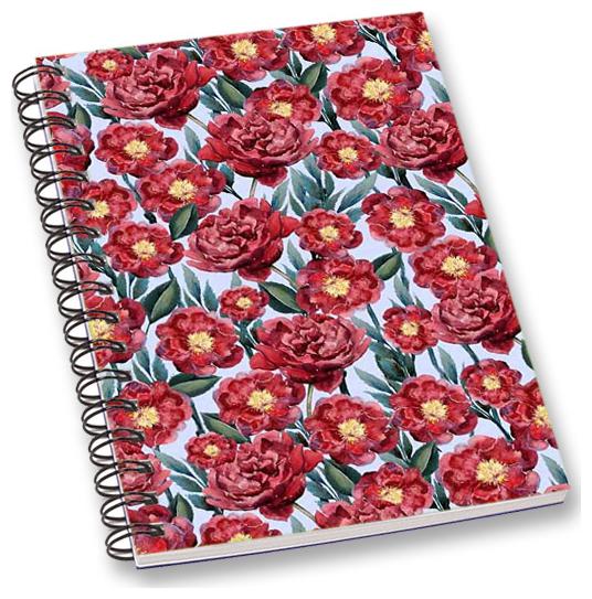 

RADANYA Floral A5 Notebook Wirebound Ruled Paper Diary