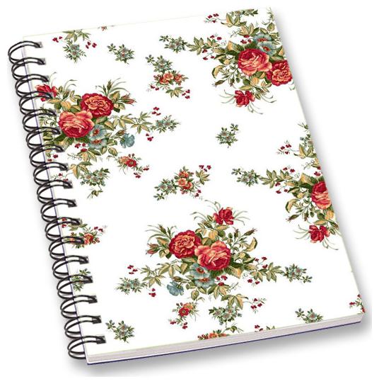 

RADANYA Floral A5 Notebook Wirebound Ruled Paper Diary