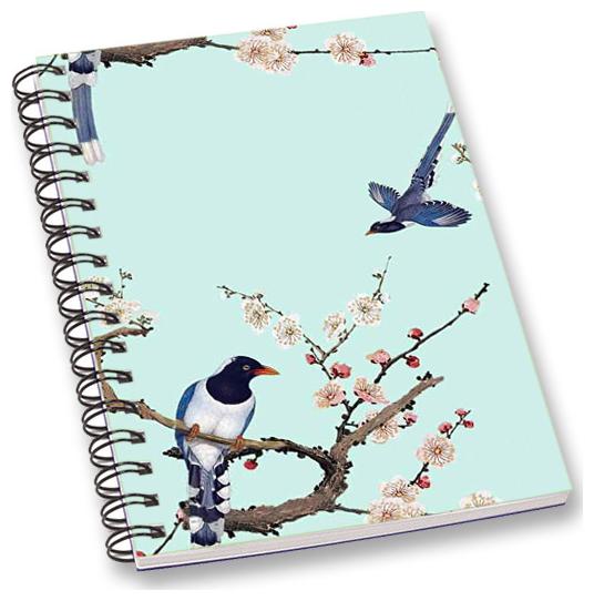 

RADANYA Floral Bird A5 Notebook Wirebound Ruled Paper Diary