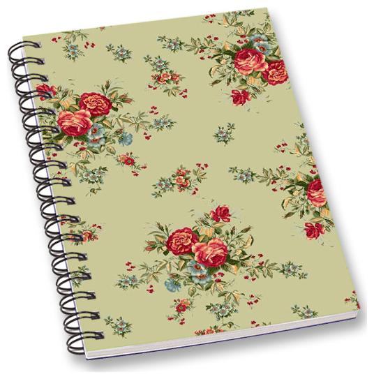 

RADANYA Floral A5 Notebook Wirebound Ruled Paper Diary