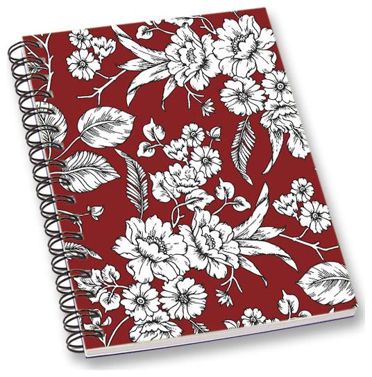 

RADANYA Floral A5 Notebook Wirebound Ruled Paper Diary