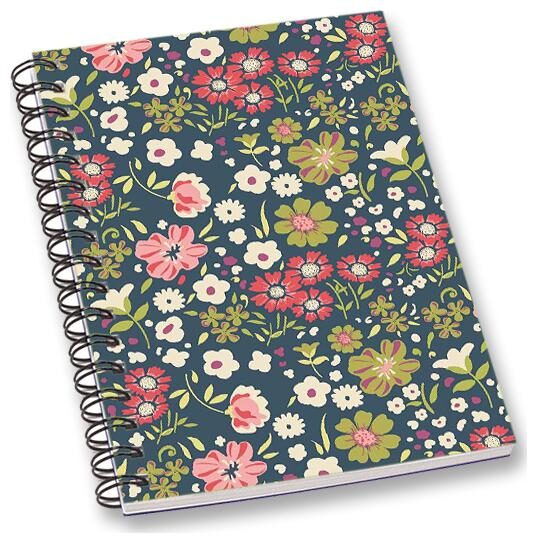 

RADANYA Floral A5 Notebook Wirebound Ruled Paper Diary