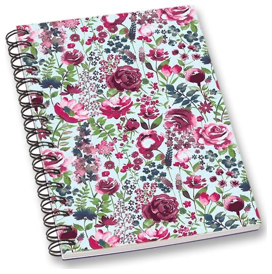 

RADANYA Floral A5 Notebook Wirebound Ruled Paper Diary