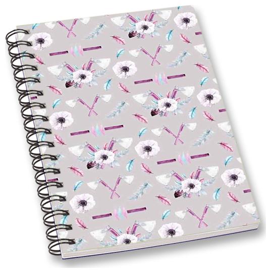 

RADANYA Floral A5 Notebook Wirebound Ruled Paper Diary