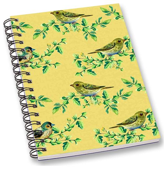 

RADANYA Floral Bird A5 Notebook Wirebound Ruled Paper Diary