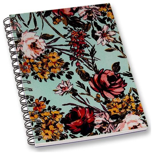 

RADANYA Floral A5 Notebook Wirebound Ruled Paper Diary