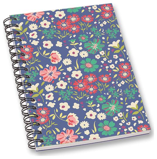 

RADANYA Floral A5 Notebook Wirebound Ruled Paper Diary