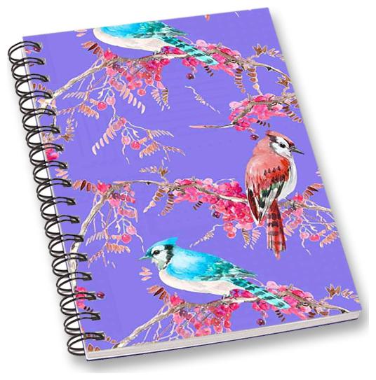 

RADANYA Floral Bird A5 Notebook Wirebound Ruled Paper Diary