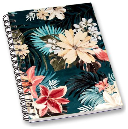 

RADANYA Floral A5 Notebook Wirebound Ruled Paper Diary