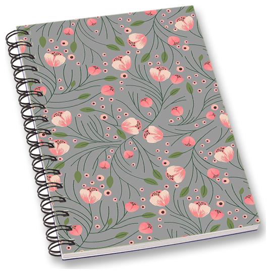 

RADANYA Floral A5 Notebook Wirebound Ruled Paper Diary