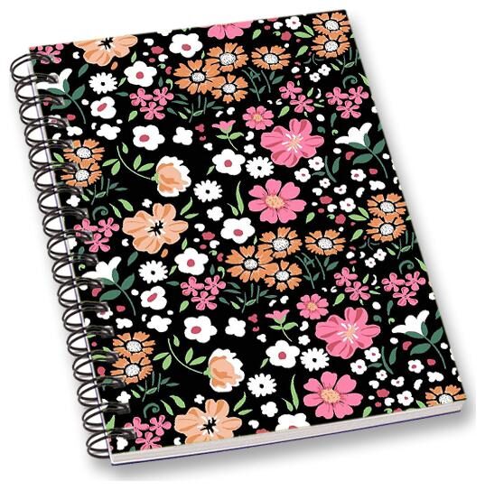 

RADANYA Floral A5 Notebook Wirebound Ruled Paper Diary