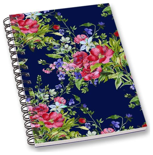 

RADANYA Floral A5 Notebook Wirebound Ruled Paper Diary