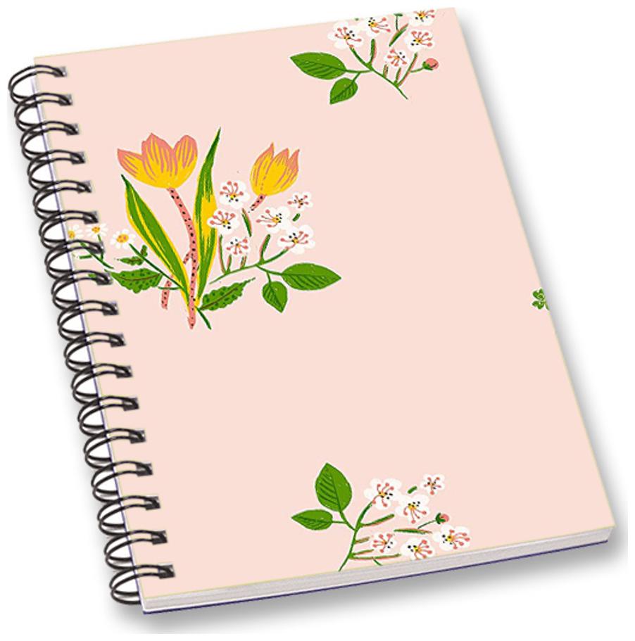 

RADANYA Floral A5 Notebook Wirebound Ruled Paper Diary