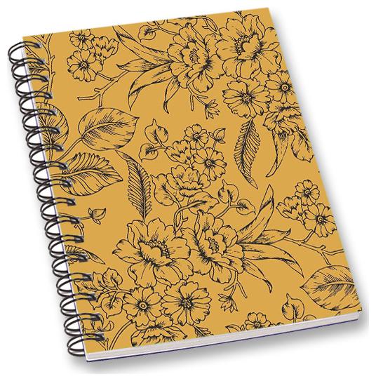 

RADANYA Floral A5 Notebook Wirebound Ruled Paper Diary