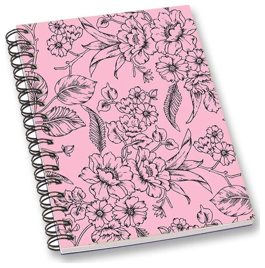 

RADANYA Floral A5 Notebook Wirebound Ruled Paper Diary