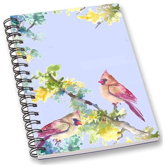 

RADANYA Floral Bird A5 Notebook Wirebound Ruled Paper Diary