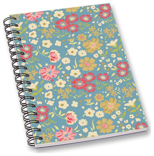 

RADANYA Floral A5 Notebook Wirebound Ruled Paper Diary