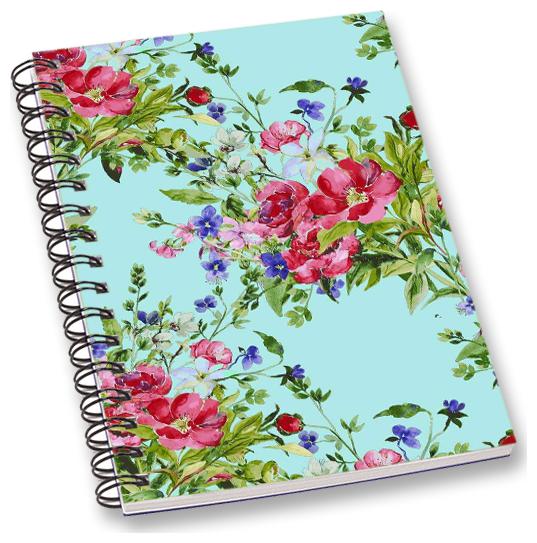 

RADANYA Floral A5 Notebook Wirebound Ruled Paper Diary