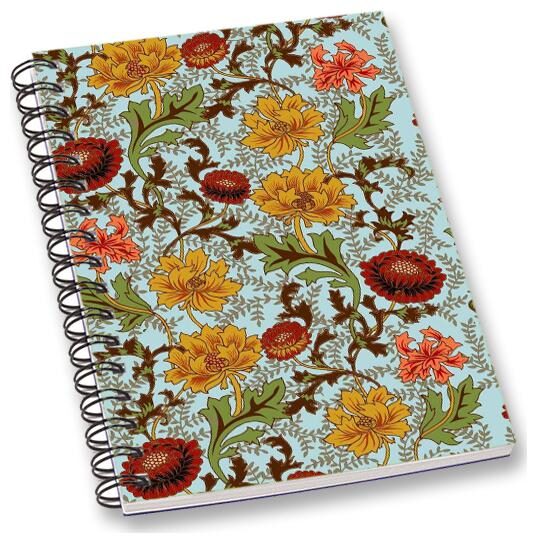 

RADANYA Floral A5 Notebook Wirebound Ruled Paper Diary