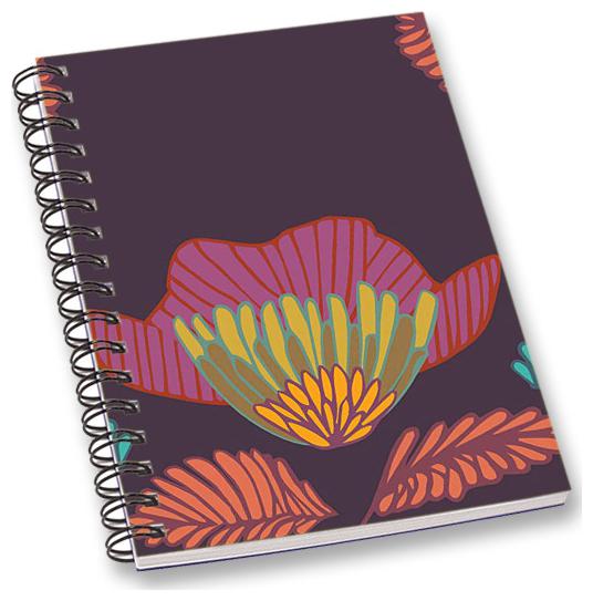 

RADANYA Floral A5 Notebook Wirebound Ruled Paper Diary