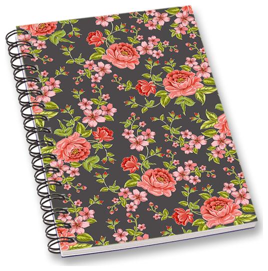 

RADANYA Floral A5 Notebook Wirebound Ruled Paper Diary