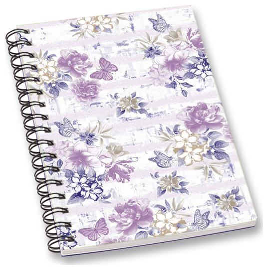 

RADANYA Floral A5 Notebook Wirebound Ruled Paper Diary