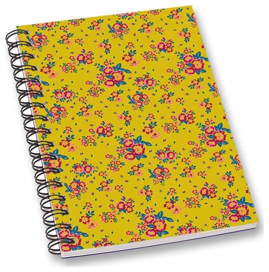 

RADANYA Floral A5 Notebook Wirebound Ruled Paper Diary