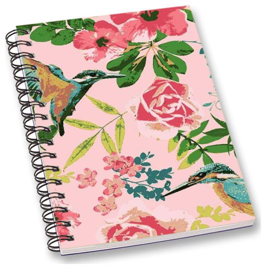 

RADANYA Floral Bird A5 Notebook Wirebound Ruled Paper Diary