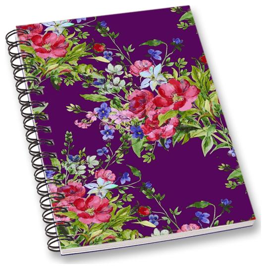 

RADANYA Floral A5 Notebook Wirebound Ruled Paper Diary