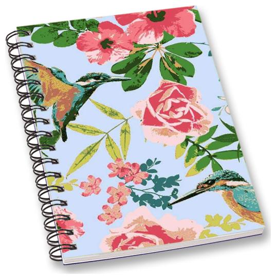 

RADANYA Floral Bird A5 Notebook Wirebound Ruled Paper Diary